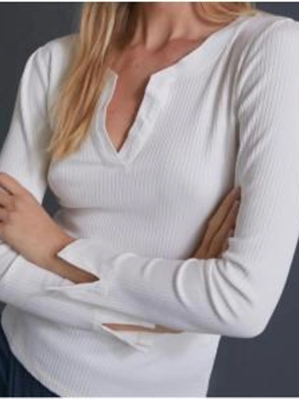 Anthropologie Ribbed Long Sleeve